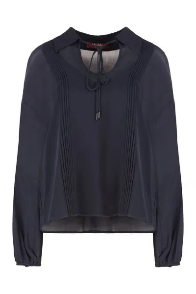 MAX MARA MAX MARA STUDIO VALDAI CRÊPE BLOUSE