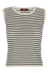 Max Mara Studio Valeria Striped Crewneck Vest
