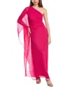 Max Mara Studio Vallet Silk Maxi Dress In Pink