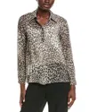 Max Mara Studio Valzer Silk Shirt In Multi