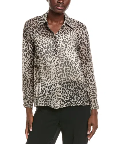 Max Mara Studio Valzer Silk Shirt In Multi