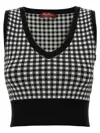 Max Mara Blackwhite Cropped Vest