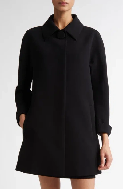 Max Mara Studio Veletta Long Sleeve Midi Sweater Dress In Black