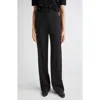 Max Mara Studio Verbena Virgin Wool Trousers In Black