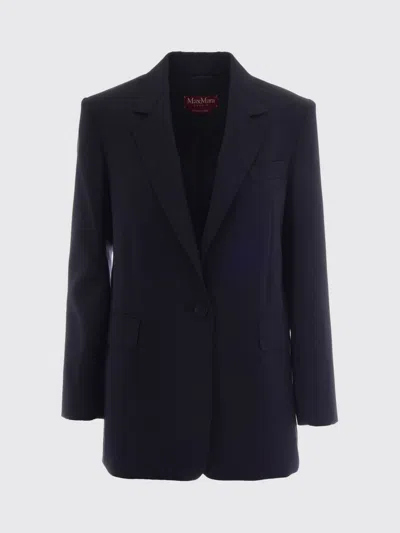 MAX MARA MAX MARA STUDIO VIRGIN WOOL SINGLE BREASTED BLAZER