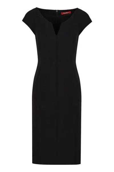 Max Mara Studio Visby Cady Dress In Black