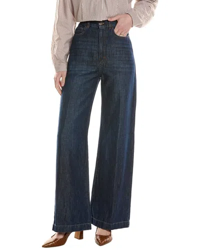 Max Mara Studio Volpino Straight Jean In Blue