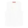 Max Mara Studio Waistcoats In White