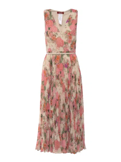 Max Mara Studio 金刚砂连衣裙 In Pink