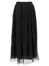 Max Mara All-over Embellished Long Skirt