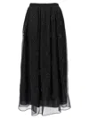Max Mara All-over Embellished Long Skirt