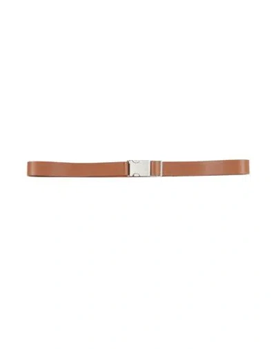 Max Mara Studio Woman Belt Brown Size 12 Polyester, Polyurethane