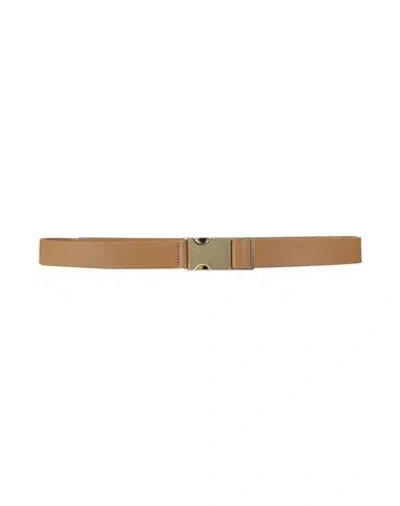 Max Mara Studio Woman Belt Camel Size 10 Polyester, Polyurethane In Brown