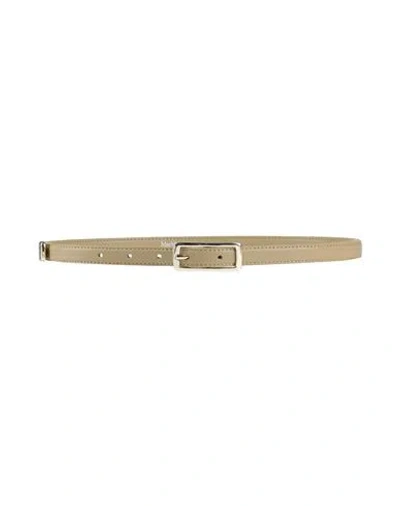 Max Mara Studio Woman Belt Sage Green Size 4 Polyester, Polyurethane