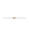 Max Mara Studio Woman Belt White Size 10 Polyester, Polyurethane
