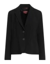 Max Mara Studio Woman Blazer Black Size 12 Triacetate, Polyester