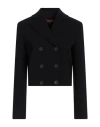 Max Mara Studio Woman Blazer Black Size 6 Triacetate, Polyester