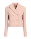 Max Mara Studio Woman Blazer Blush Size 10 Triacetate, Polyester In Pink