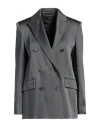 Max Mara Studio Woman Blazer Grey Size 8 Acetate, Viscose