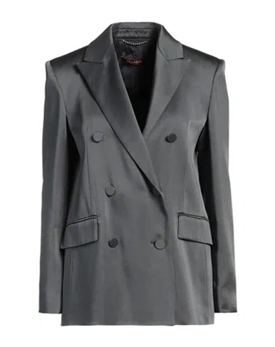 Max Mara Studio Woman Blazer Grey Size 8 Acetate, Viscose