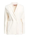 Max Mara Studio Woman Blazer Ivory Size Xs Viscose, Polyester