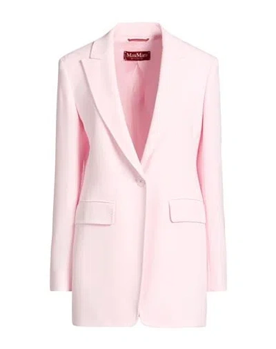 Max Mara Studio Woman Blazer Light Pink Size 6 Triacetate, Polyester