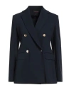 Max Mara Studio Woman Blazer Navy Size 12 Viscose, Polyamide, Elastane In Blue