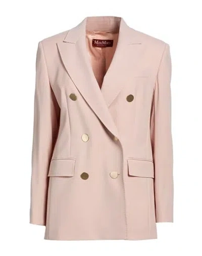 Max Mara Studio Woman Blazer Pink Size 8 Virgin Wool