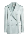 Max Mara Studio Woman Blazer Sage Green Size 8 Acetate, Viscose In Sage Green