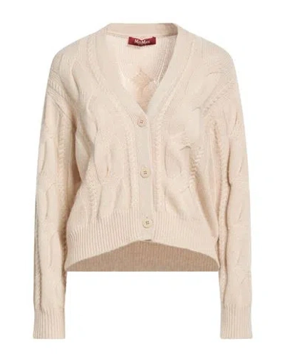 Max Mara Studio Woman Cardigan Beige Size S Wool, Cashmere