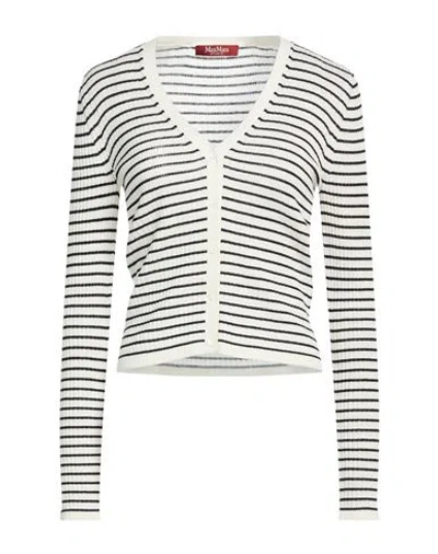 Max Mara Studio Woman Cardigan Black Size M Silk, Wool