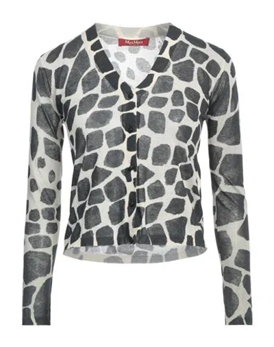 Max Mara Studio Woman Cardigan Black Size S Cotton, Polyamide