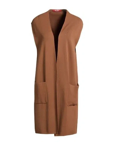 Max Mara Studio Woman Cardigan Light Brown Size L Viscose, Polyester