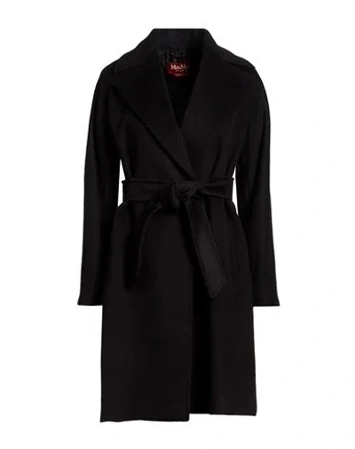 Max Mara Studio Woman Coat Black Size 2 Virgin Wool
