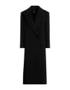 Max Mara Studio Woman Coat Black Size 8 Virgin Wool