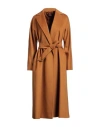 Max Mara Studio Woman Coat Mandarin Size 8 Virgin Wool In Orange