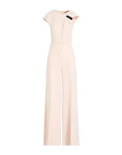 Max Mara Studio Woman Jumpsuit Beige Size 8 Triacetate, Polyester