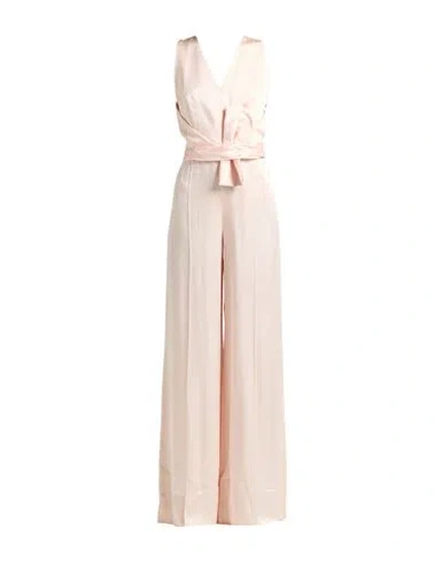 Max Mara Studio Woman Jumpsuit Light Pink Size 10 Acetate, Viscose