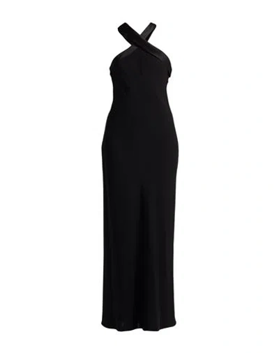 Max Mara Studio Woman Maxi Dress Black Size 10 Triacetate, Polyester, Acetate, Viscose