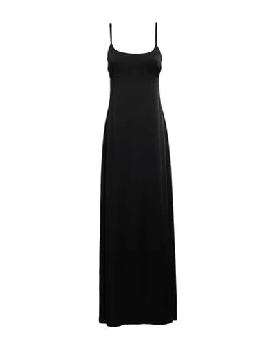 Max Mara Studio Woman Maxi Dress Black Size 6 Acetate, Viscose