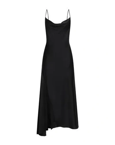 Max Mara Studio Woman Maxi Dress Black Size 8 Acetate, Viscose