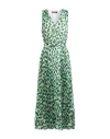 Max Mara Studio Woman Maxi Dress Green Size 10 Polyester In Green