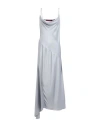 Max Mara Studio Woman Maxi Dress Grey Size 8 Acetate, Viscose In Gray