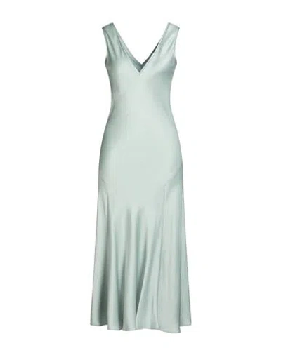 Max Mara Studio Woman Maxi Dress Light Green Size 6 Acetate, Viscose