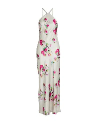 Max Mara Studio Woman Maxi Dress Light Grey Size 8 Silk In Gray