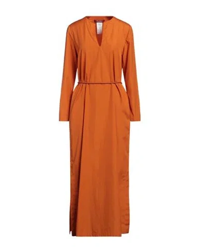 Max Mara Studio Woman Maxi Dress Orange Size 8 Cotton