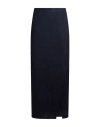 Max Mara Studio Woman Maxi Skirt Midnight Blue Size 2 Virgin Wool In Blue