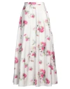 Max Mara Studio Woman Maxi Skirt White Size 6 Polyester In White