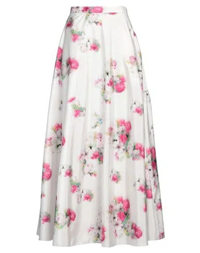 Max Mara Studio Woman Maxi Skirt White Size 6 Polyester