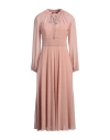 Max Mara Studio Woman Midi Dress Antique Rose Size 8 Silk In Pink